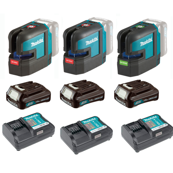 Набор лазерных уровней Makita DLXMUALASERL (SK105DZ, SK106DZ, SK105GDZ)