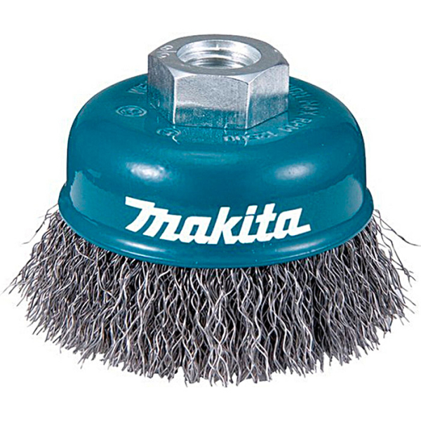 Чашечная щетка Makita, 60х0,3 мм, М14, гофрированная стальная проволока