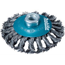 Конусная щітка Makita, 100х0,5 мм, М14, 18, кручений сталевий дріт