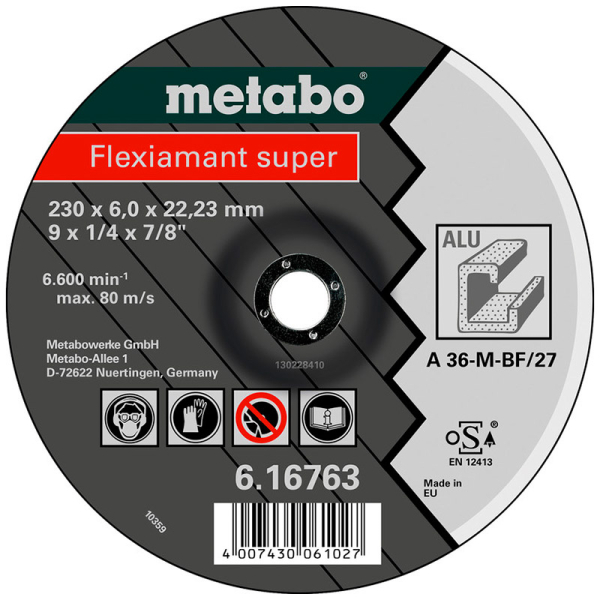 Круг відрізний Metabo Fleхiamant Super по алюмінію, 115x6x22,3 мм