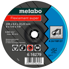 Круг зачисний Metabo Flexiamant Super по сталі, 180x6x22,23 мм