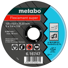 Круг зачистной Metabo Flexiamant Super по нержавейке, 115x6x22,23 мм