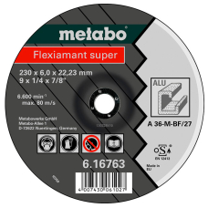 Круг зачисний Metabo Flexiamant Super по алюмінію, 180x6x22,23 мм