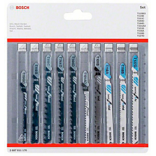 Набор пильных полотен Bosch Wood+Metal, 10 шт