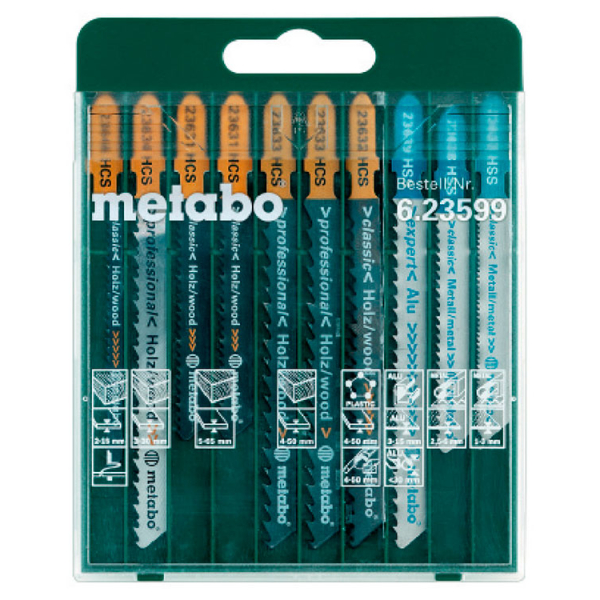 Набор пильных полотен Metabo SP, 10 шт