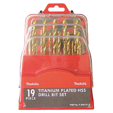 Набір свердел Makita HSS-TiN, 19 шт