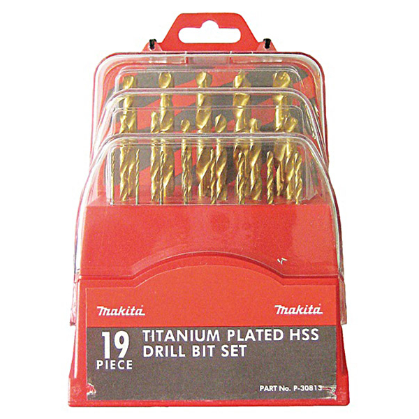 Набор сверл Makita HSS-TiN, 19 шт