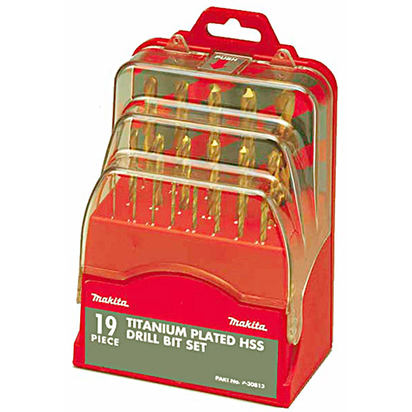 Набір свердел Makita HSS-TiN, 19 шт