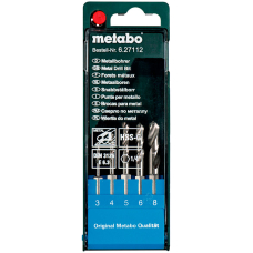 Набор сверл Metabo HSS-G, 3-8 мм, 5 шт
