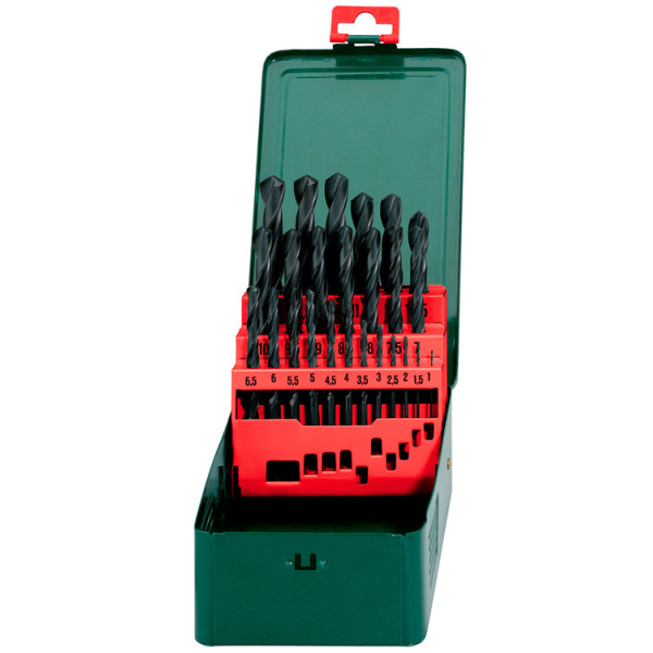 Набор сверл Metabo HSS-R, SP, 1-13 мм, 25 шт