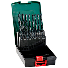 Набор сверл Metabo HSS-R, 1-10 мм, 19 шт