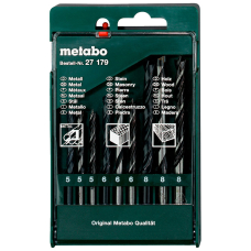 Набор сверл Metabo, 3х5/ 6/ 8 мм, 9 шт