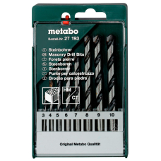 Набор сверл Metabo, по камню, 3-10 мм, 8 шт