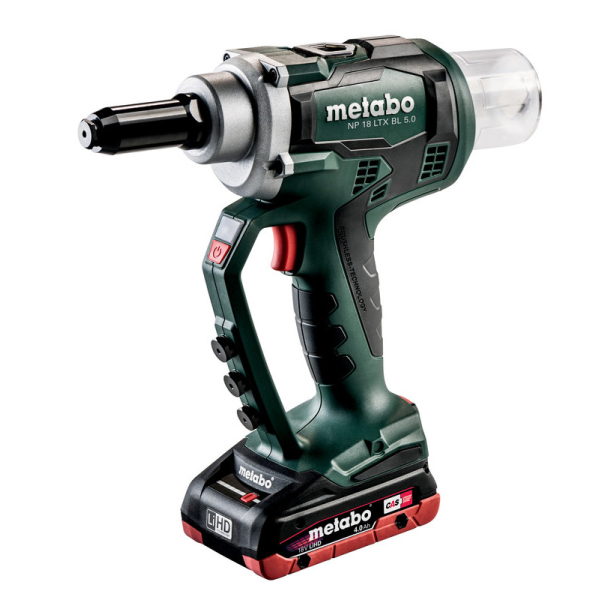 Акумуляторний заклепувальний пістолет Metabo NP 18 LTX BL 5.0 LiHD