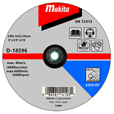 Отрезной круг Makita A30S по металлу, 230х3 мм, выпуклый