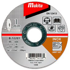 Відрізний круг Makita A60T по сталі, 100х1 мм, плоский