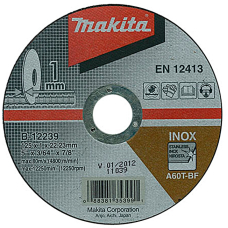 Отрезной круг Makita A60T по стали, 125х1 мм, плоский