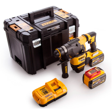 Аккумуляторный перфоратор XR Flexvolt DeWalt DCH333X2, 2x9.0Ah, з/у, кейс