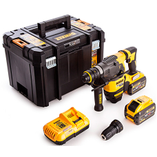 Аккумуляторный перфоратор XR Flexvolt DeWalt DCH334X2, 2x9.0Ah, з/у, в TSTAK