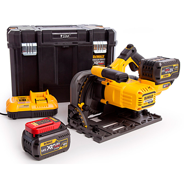 Аккумуляторная погружная пила XR Flexvolt DeWalt DCS520T2, 2x6.0Ah, з/у, кейс