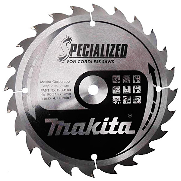 Пильный диск Makita Specialized, 165x10 мм 24T