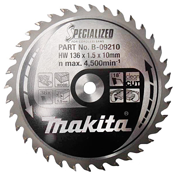Пильный диск Makita Specialized, 136x10 мм 36T
