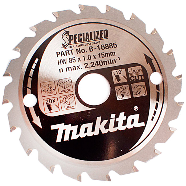 Пильный диск Makita Specialized, 85x15 мм 20T