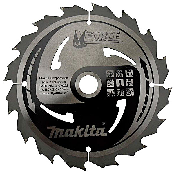 Пильный диск Makita MForce, 180x20 мм 16Т