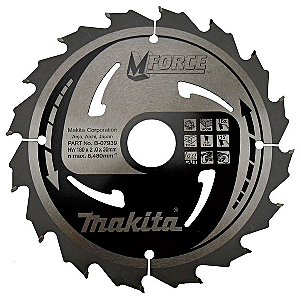Пильный диск Makita MForce, 180x30 мм 16Т