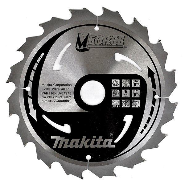 Пильный диск Makita MForce, 210x30 мм 16Т