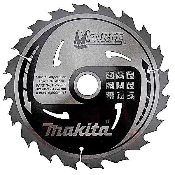Пильный диск Makita MForce, 235x30 мм 20Т