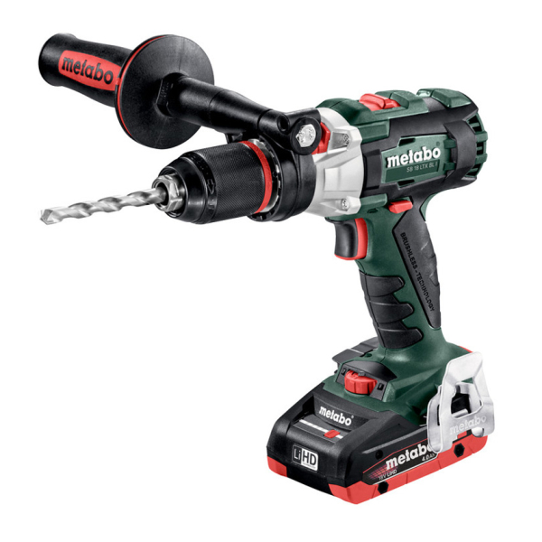 Аккумуляторная ударная дрель-шуруповерт Metabo SB 18 LTX BL I LiHD, 2xLiHD 4.0Ah, з/у ASC 55, кейс