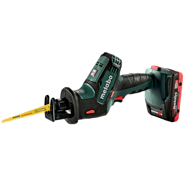 Аккумуляторная сабельная пила Metabo SSE 18 LTX Compact, 2x4.0 Ah LiHD, ASC 55, MetaBox