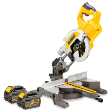 Аккумуляторная торцовочная пила XR Flexvolt DeWalt DCS777T2, 2x6.0Ah, з/у