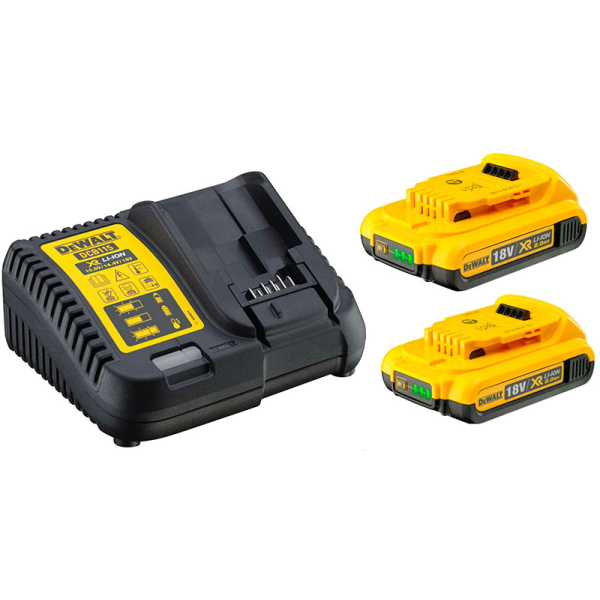 Базовий комплект DeWalt DCB115D2 18V 2x2.0 Ah, DCB115