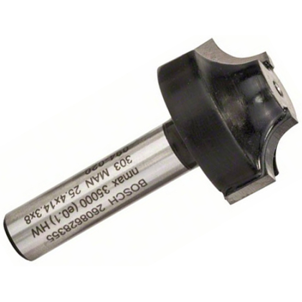 Фреза профильная E Bosch 8 мм, 25,4×14×46 мм, R6,3