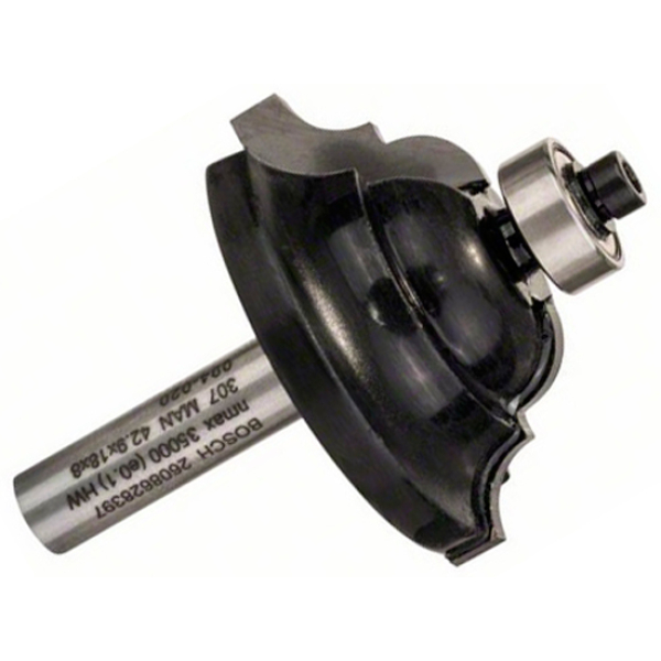 Фреза профильная D Bosch 8 мм, 15,1×18×60 мм, R6,3