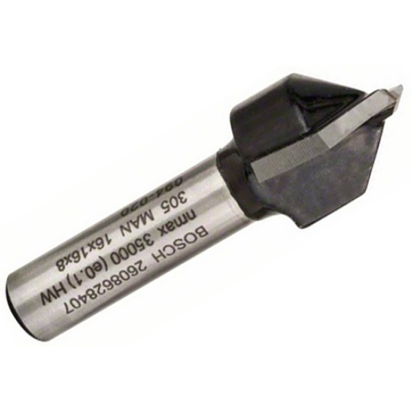 Фреза пазовая V-образная Bosch 8 мм, 16×15,7×45 мм, 90