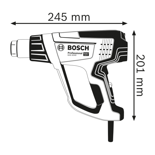 Фен технический Bosch GHG 20-63 Professional