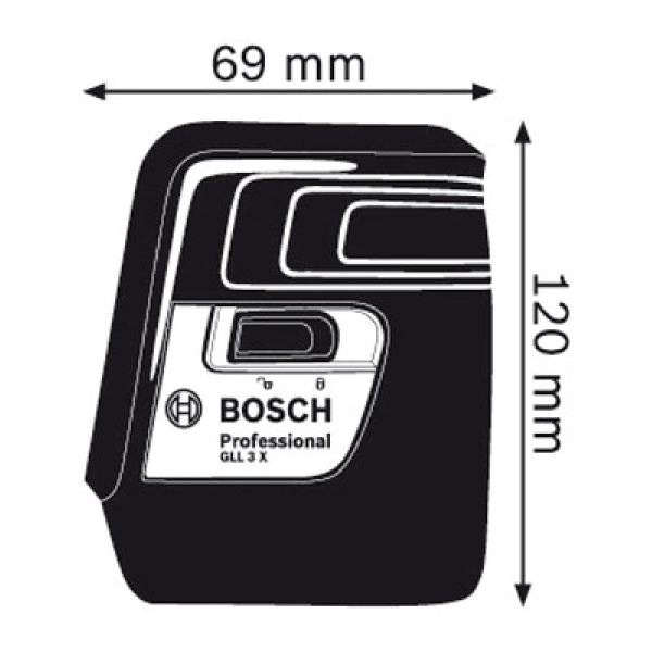 Лінійний лазерний нівелір Bosch GLL 3 X Professional