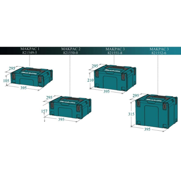 Універсальний кейс Makita Makpac 2