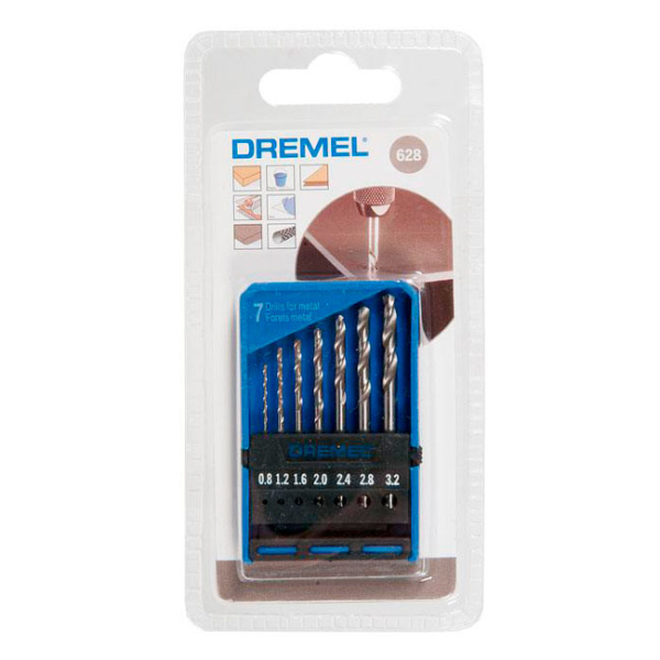 Набір свердел Dremel (628), 7 шт