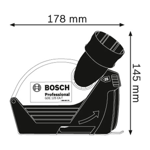 Насадка для пылеудаления Bosch GDE 125 EA-T Professional