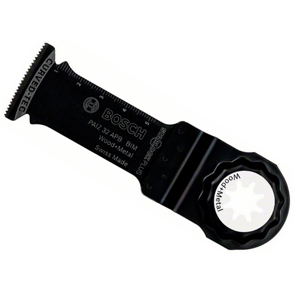 Погружное пильное полотно Bosch BIM PAIZ 32 APB Wood and Metal, 60x32 мм