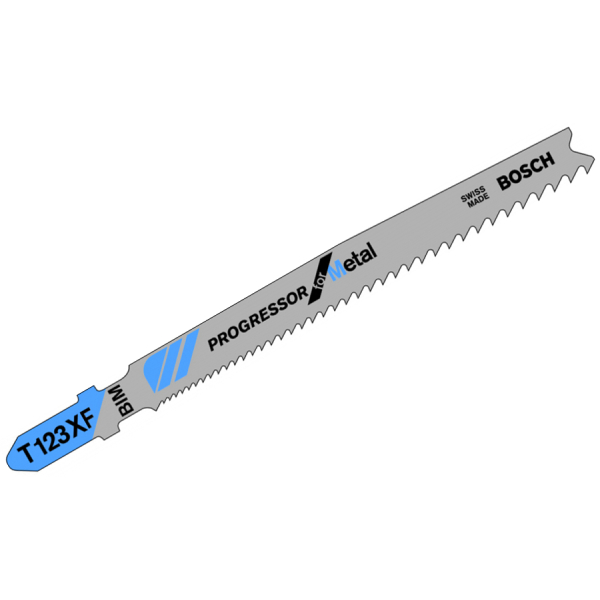 Пильное полотно Bosch BiM, T 123 XF, 1,2-2,6×100 мм, 2 шт