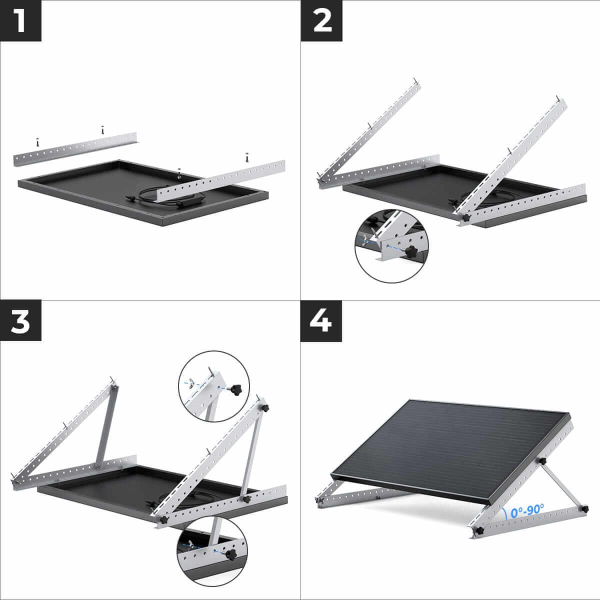 Кріплення під сонячні панелі 100 Вт EcoFlow 28" Tilt Mount Bracket