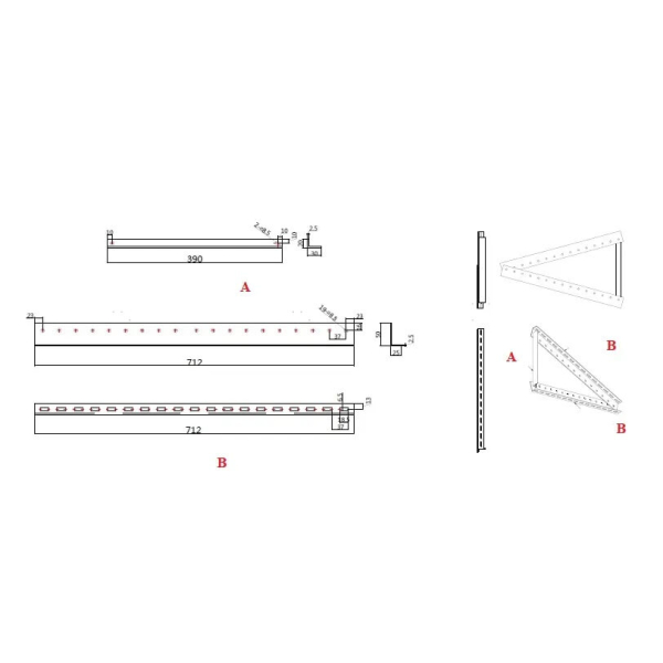 Кріплення під сонячні панелі 100 Вт EcoFlow 28" Tilt Mount Bracket