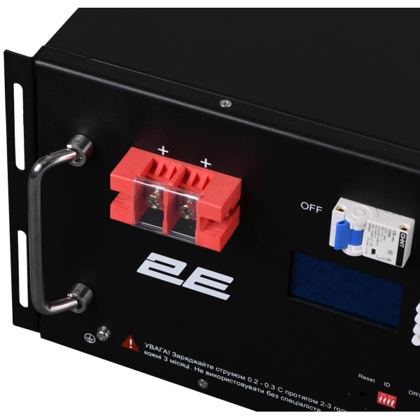Акумуляторна батарея 2E LFP48, 48 V, 200 Ah, 19" LCD 16S