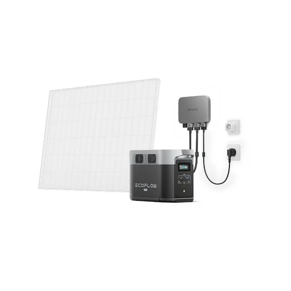 Комплект энергонезависимости EcoFlow PowerStream из инвертора 600 Вт и DELTA Max 2000