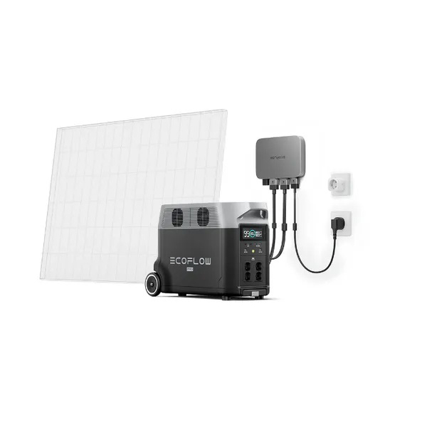Комплект энергонезависимости EcoFlow PowerStream из инвертора 600 Вт и DELTA Pro